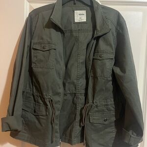 Sonoma Olive Green Casual Jacket